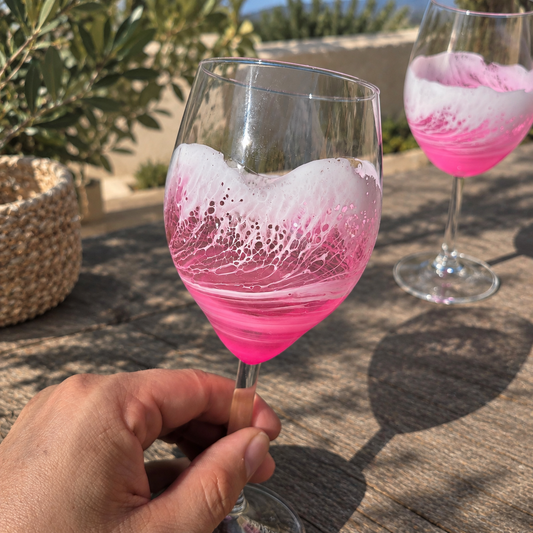 Duo de Verres Vagues Édition Octobre Rose 🎀