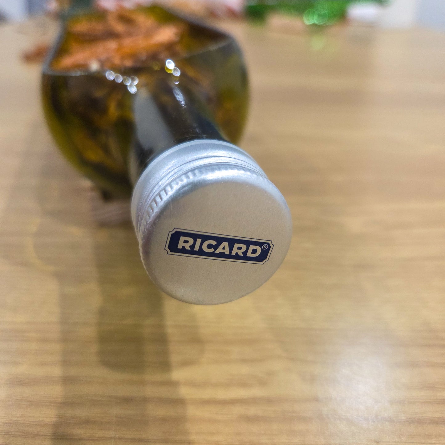 Plateau apéro bouteille Ricard - Coupelle apéritive artisanale en verre recyclé et coupé - Upcycling made in france