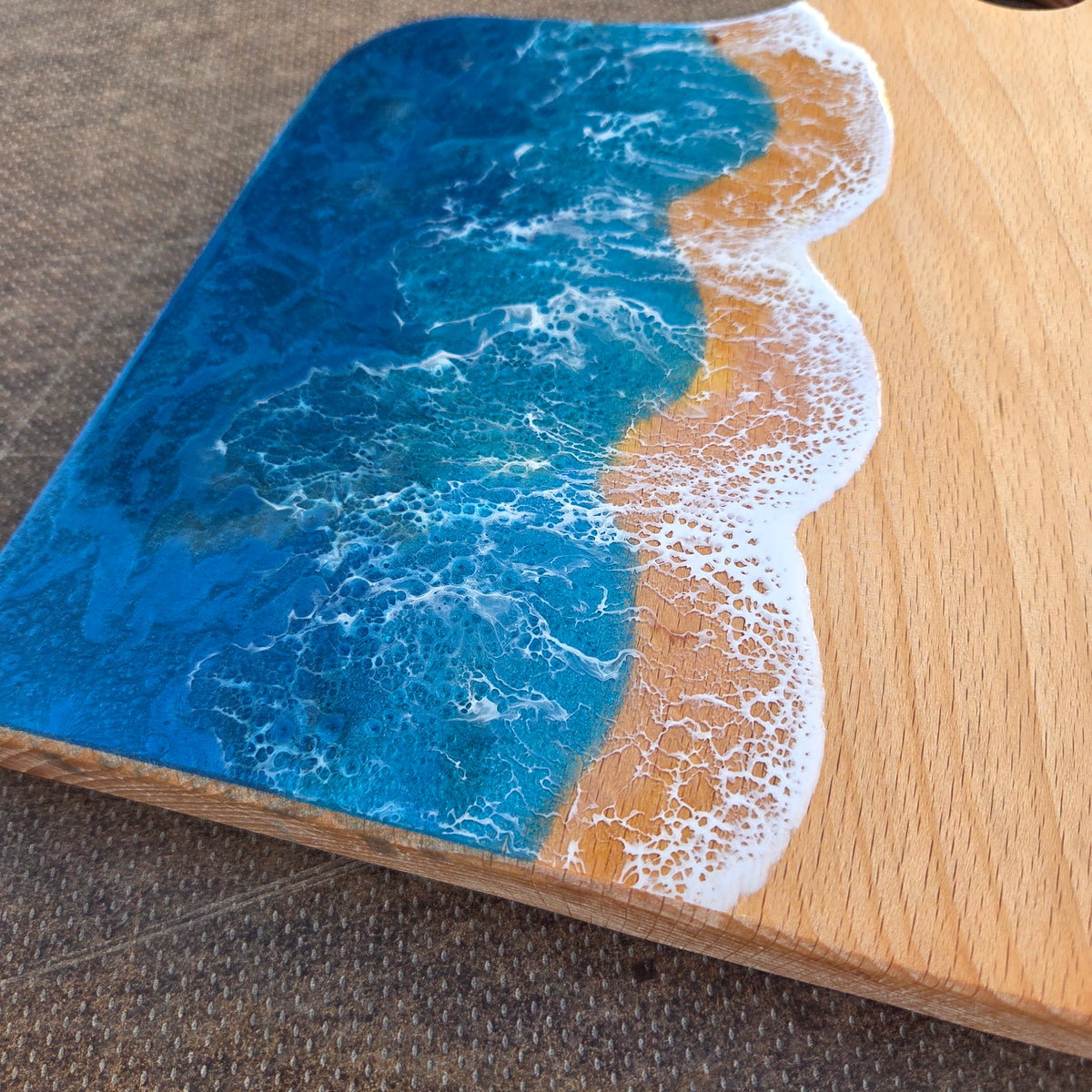 Planche à Découper Vague en Hêtre Massif Taille S