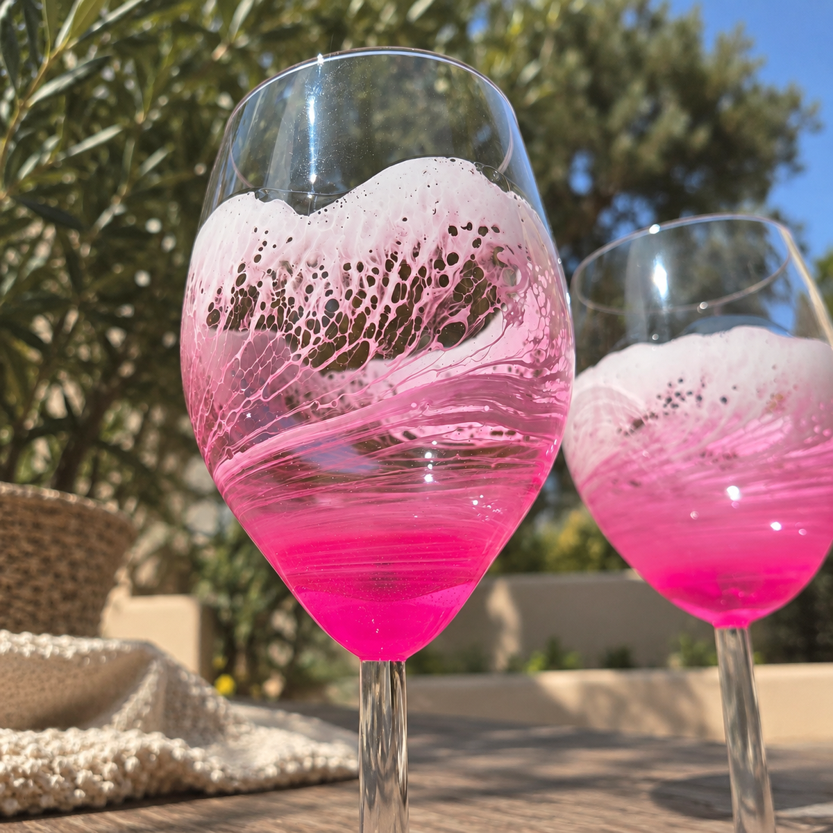 Duo de Verres Vagues Édition Octobre Rose 🎀